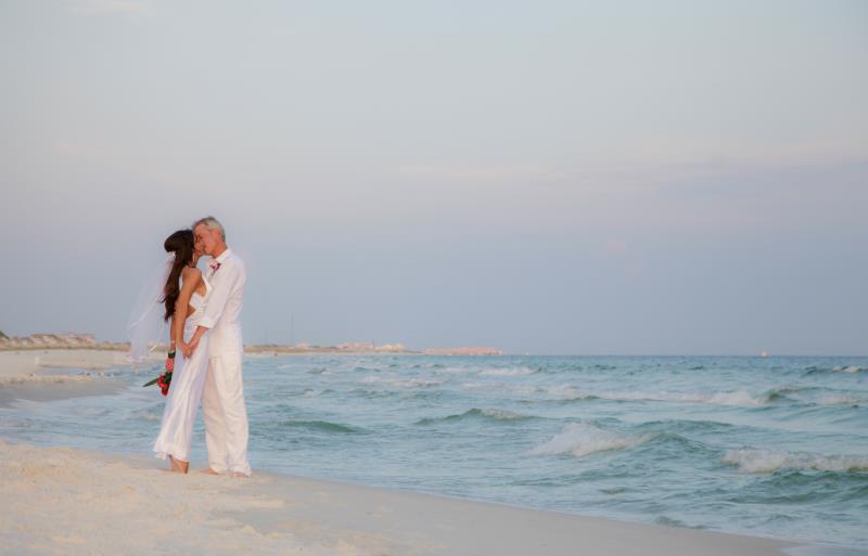 Simple beach wedding