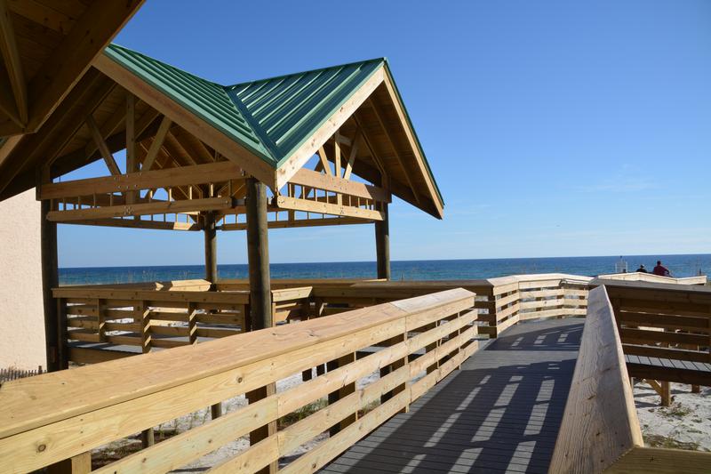 Barefoot beach wedding on Okaloosa Island